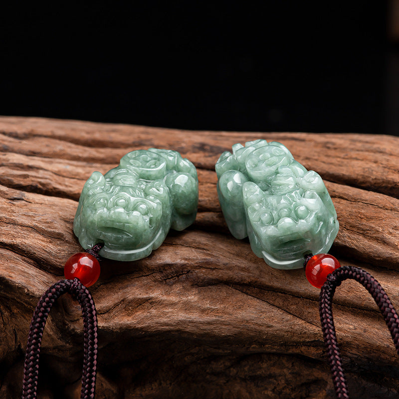 Natural Jade Pi Xiu Pendant – Wealth Attracting & Good Luck Charm