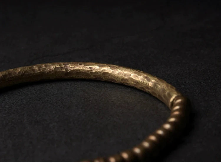 Tibetan Handmade Brass Protection Bracelet for Men and Women