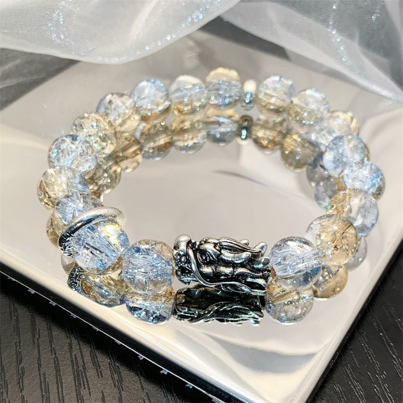 New Strawberry Crystal Bracelet Colored Beaded Bracelet