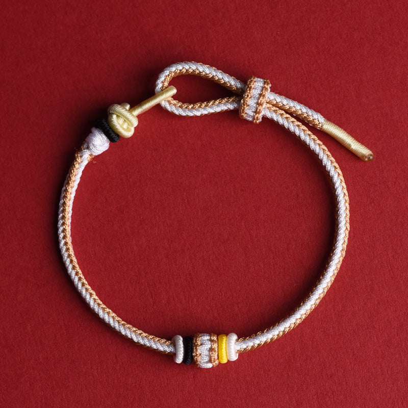 Year of the Fire Horse 2026 Twelve Flower God Handmade Red String Bracelet