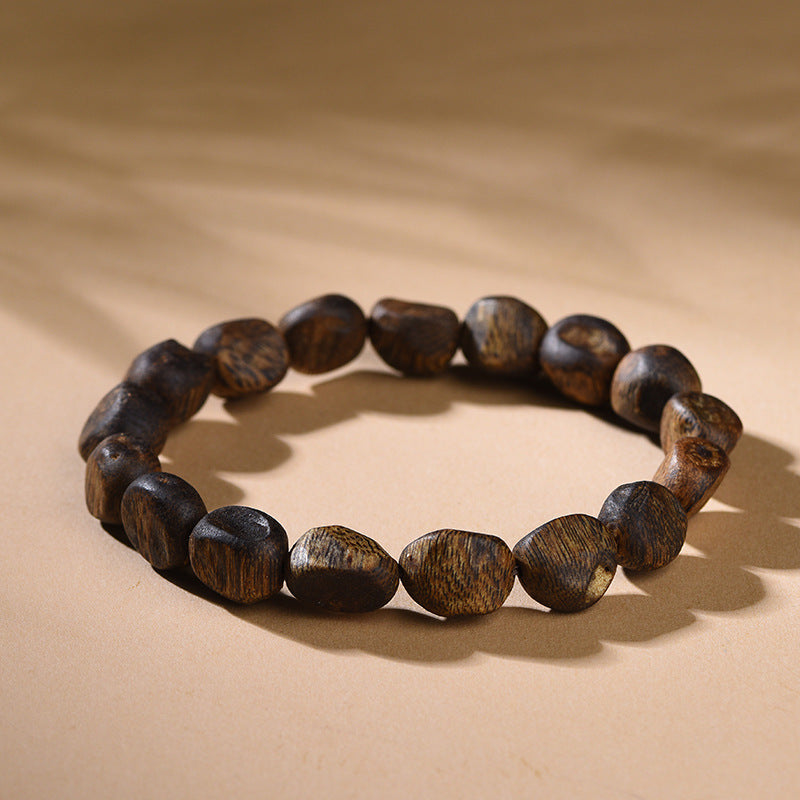 Natural Hainan Scarred Agarwood Bracelet