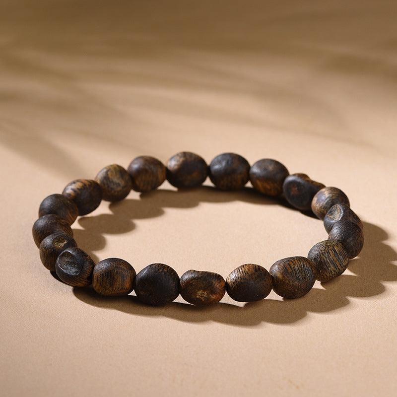 Natural Hainan Scarred Agarwood Bracelet