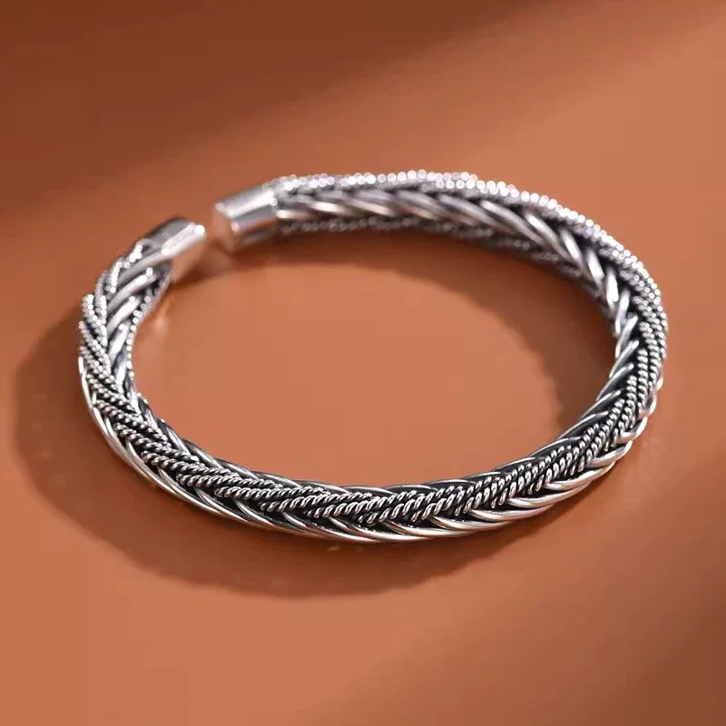 Buddha3bodhi Pure Silver Woven Vintage Bracelet