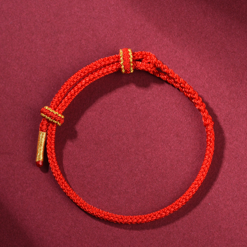 Year of the Fire Horse 2026 Lucky Red String Bracelet –Good Fortune Charm