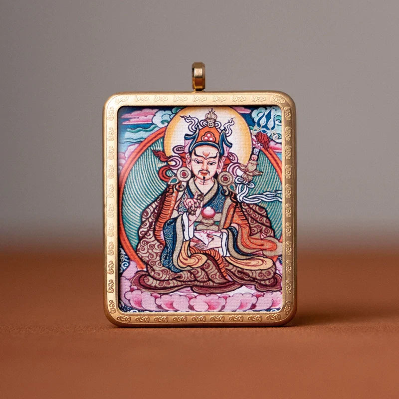 Tibetan Thangka  Amulet Talisman Pendant Necklace (35mm*45mm)
