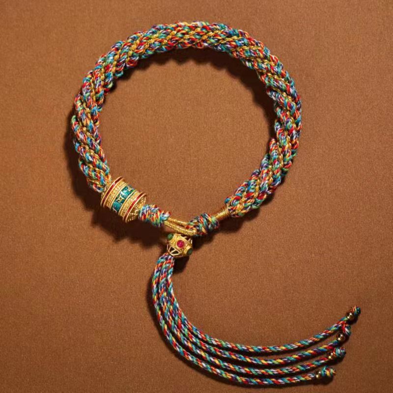 Tibetan Red String Protection Bracelet – Ben Ming Nian Luck & Blessing Cord
