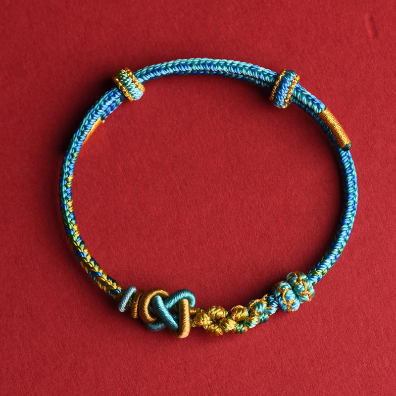 Handmade Woven Bracelet – New Year Blessing & Good Luck Gift