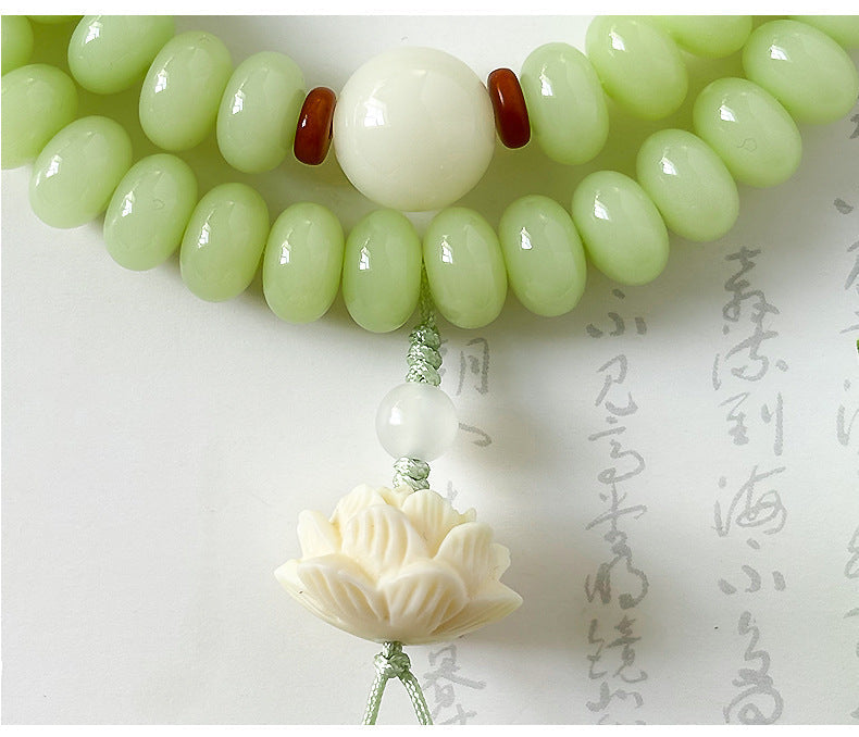 Double-Wrap Bodhi Bead Bracelet – Elegant & Minimalist Styles in Soft, Serene Tones