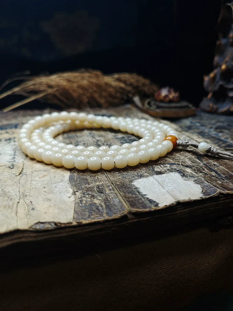 Buddha3bodhi Traditional 108 Mala Beads- Natural Bodhi Root