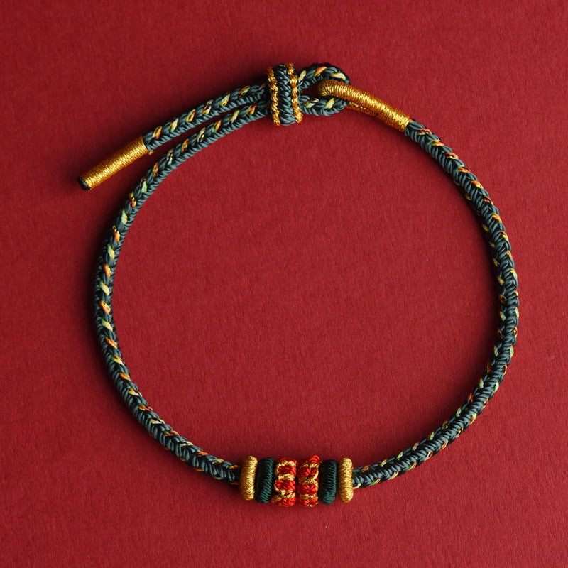 Eight Guardian Buddhas Red String Bracelet – Birth Year Protection & Luck Bracelet