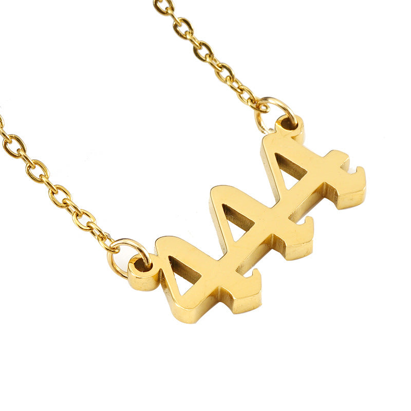 Angel Number Necklace 111–999 | Lucky Manifestation Pendant for Protection, Love & New Beginnings