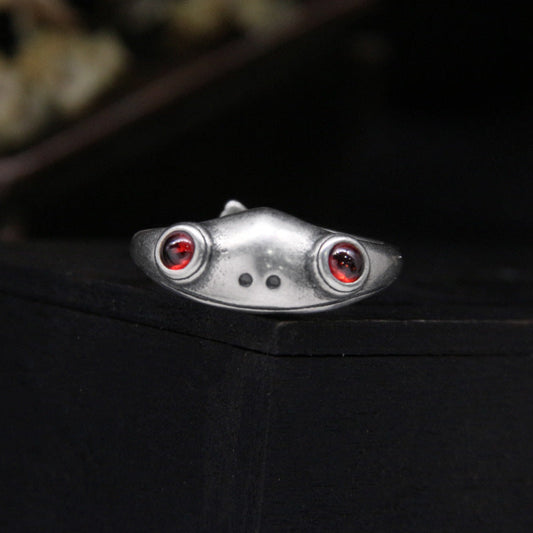 925 Sterling Silver Cute Little Frog Ring