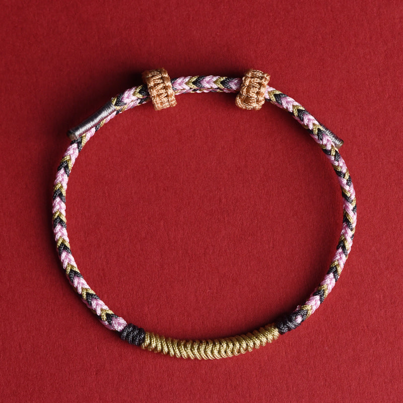 Year of the Fire Horse 2026 Twelve Flower God Handmade Red String Bracelet