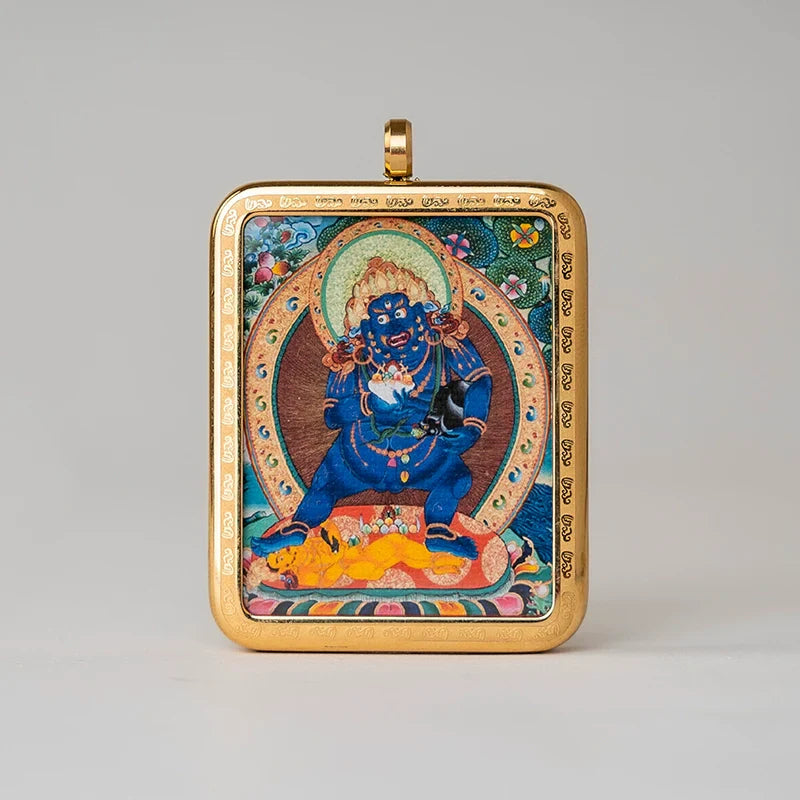Tibetan Thangka  Amulet Talisman Pendant Necklace (35mm*45mm)