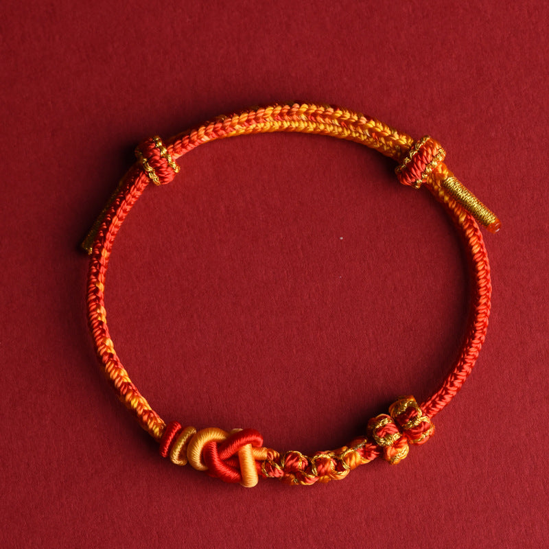 Handmade Woven Bracelet – New Year Blessing & Good Luck Gift