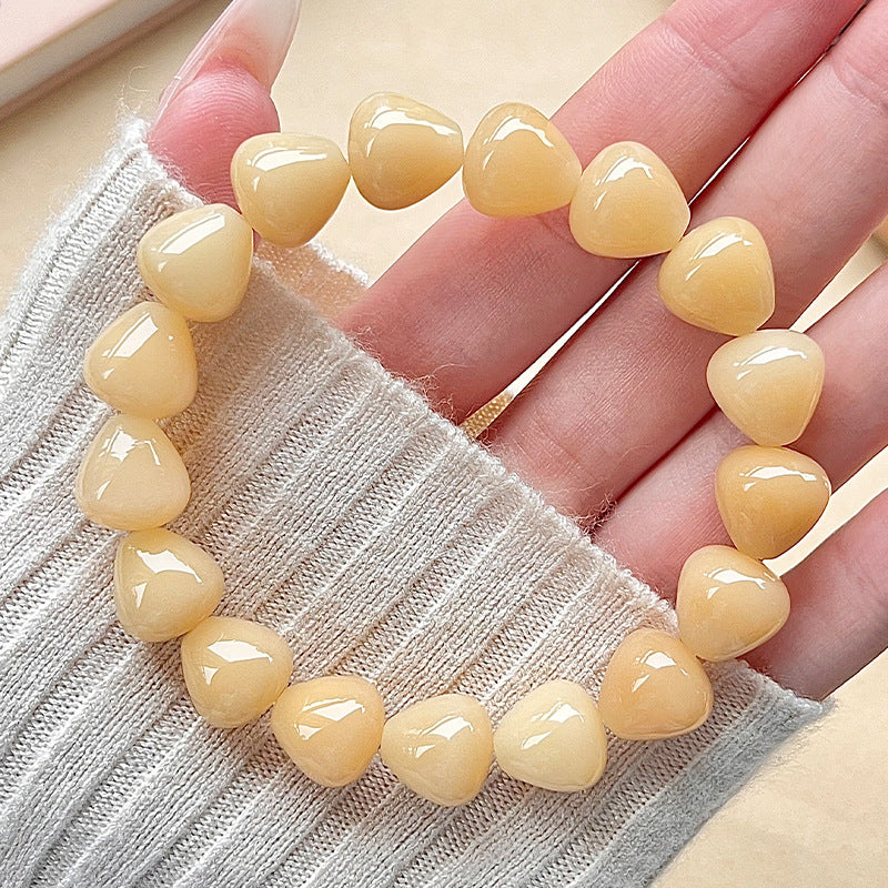 Pink Droplet-Shaped Bodhi Bracelet – Multi-Color Options Available