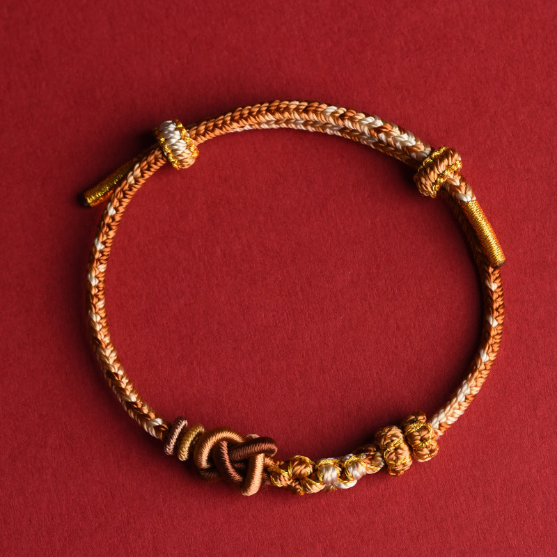 Handmade Woven Bracelet – New Year Blessing & Good Luck Gift