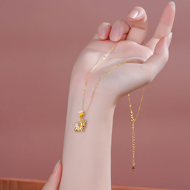 S925 Silver Magical Unicorn Necklace – Delicate & Stylish for Women