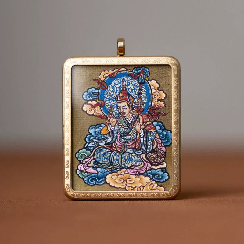 Tibetan Thangka  Amulet Talisman Pendant Necklace (35mm*45mm)