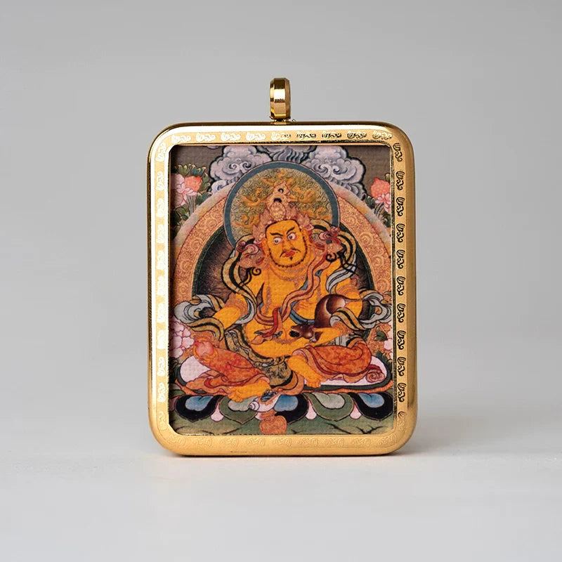 Tibetan Thangka  Amulet Talisman Pendant Necklace (35mm*45mm)