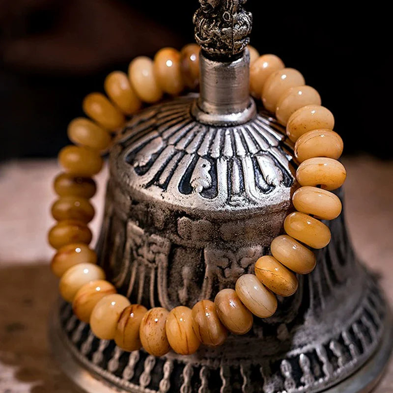 Buddha3bodhi Tibetan Traditional Old Camel Bone Bracelet 12*6mm