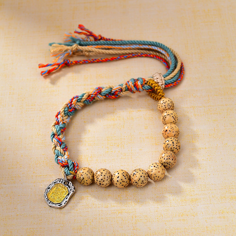 Tibetan Braided Bodhi Blessing Bracelet Drashi Lhamo Protection