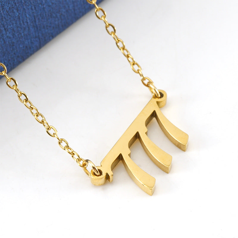 Angel Number Necklace 111–999 | Lucky Manifestation Pendant for Protection, Love & New Beginnings