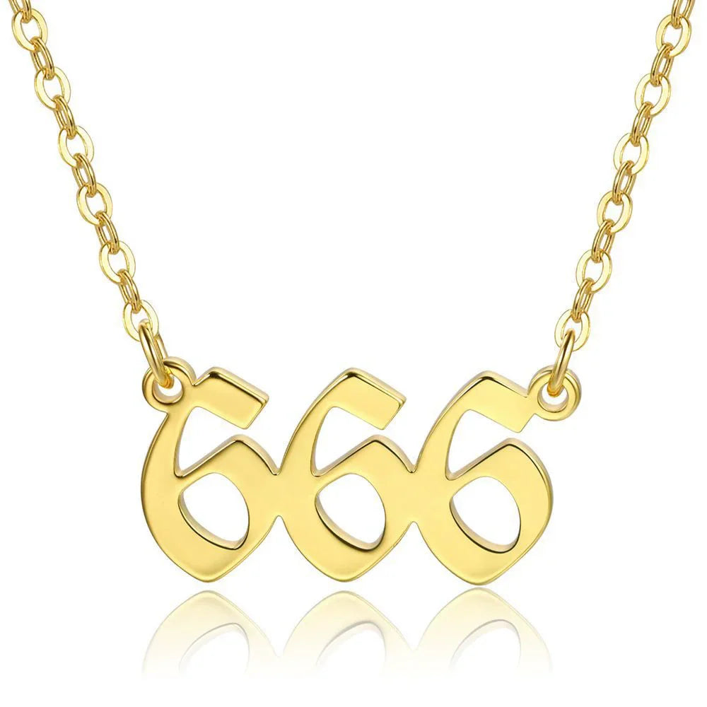Angel Number Zircon Gold-Plated Necklace – Handmade & Radiantly Divine