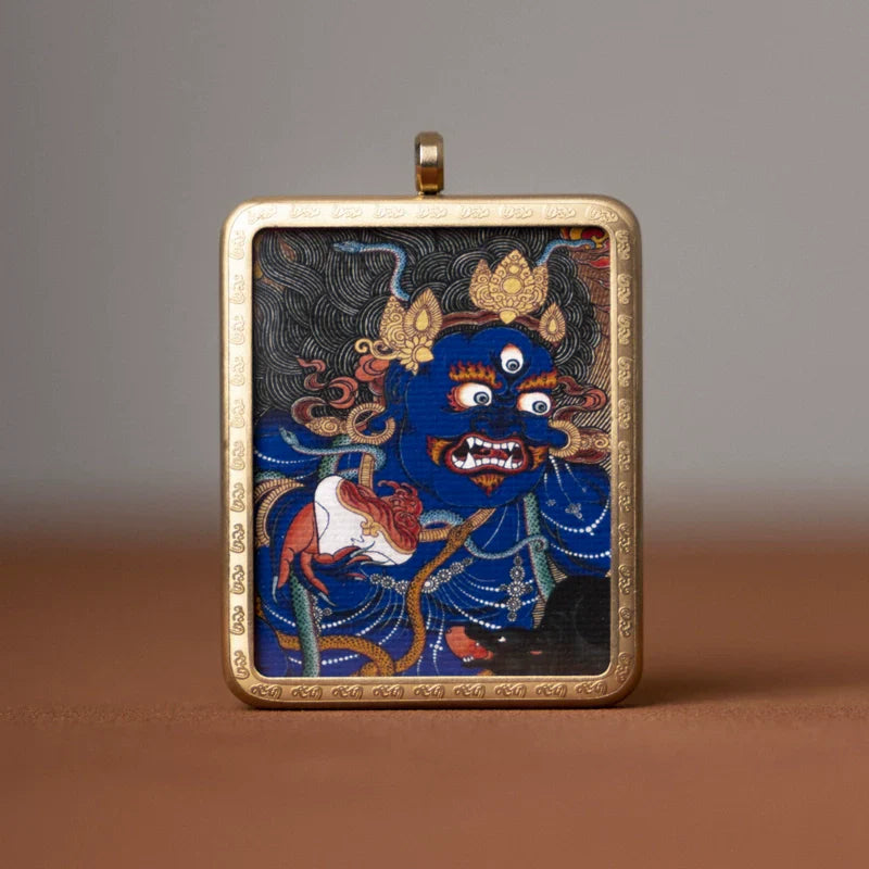 Tibetan Thangka  Amulet Talisman Pendant Necklace (35mm*45mm)