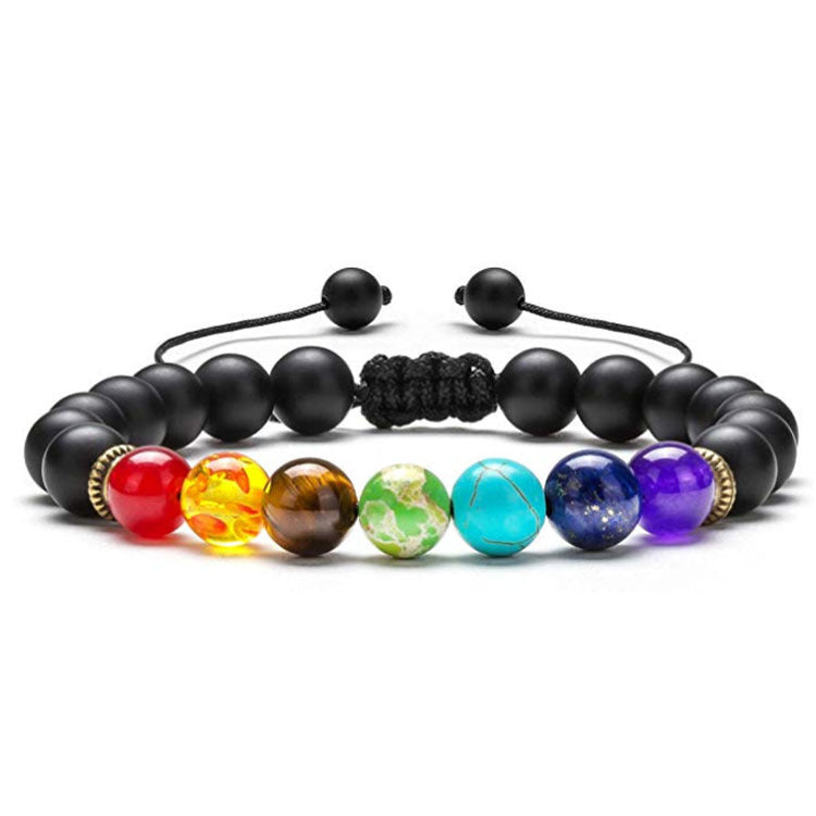 Buddha3bodhi 7 Chakra Bracelet Lapis Lazuli Tiger Eye Braided Men Bracelet
