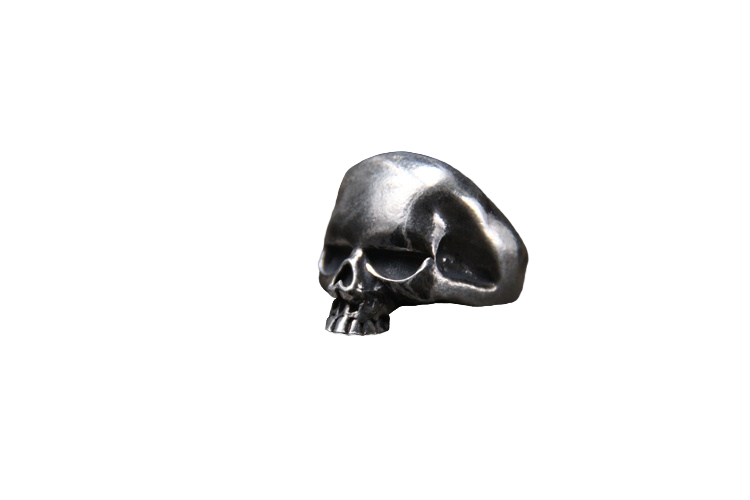 Adjustable S925 Sterling Silver Vintage Skull Ring for Men