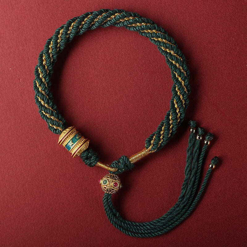 Tibetan Red String Protection Bracelet – Ben Ming Nian Luck & Blessing Cord