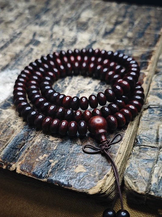 Buddha3bodhi 108 Beads of Red Sandalwood Mala Beads
