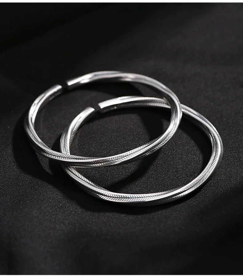 Buddha3bodhi Pure Silver Mobius Loop Bracelet