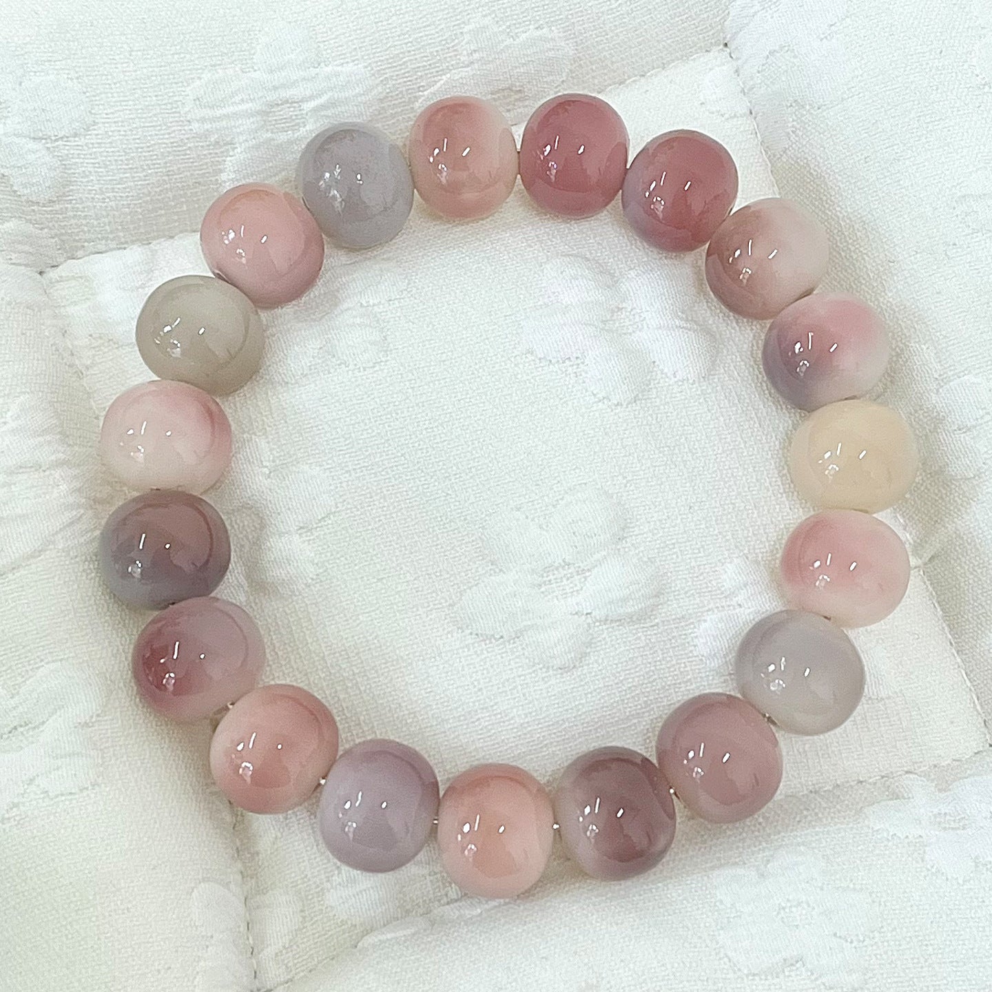 Grape Bodhi Bracelet – Stress Relief Fidget Beads, Smooth & Glossy Finish