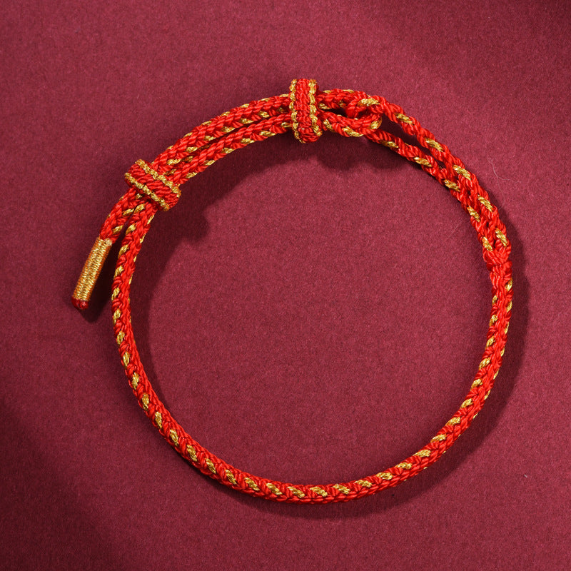 Year of the Fire Horse 2026 Lucky Red String Bracelet –Good Fortune Charm