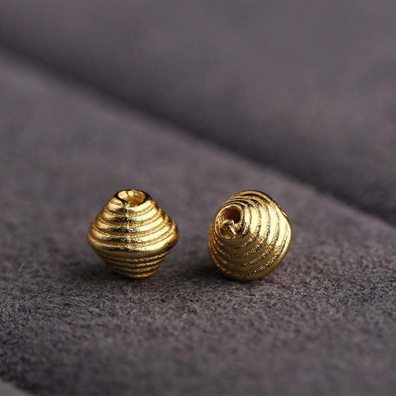 S925 Silver, Threaded Bead Silver Plated DIY Jewelry Accessories