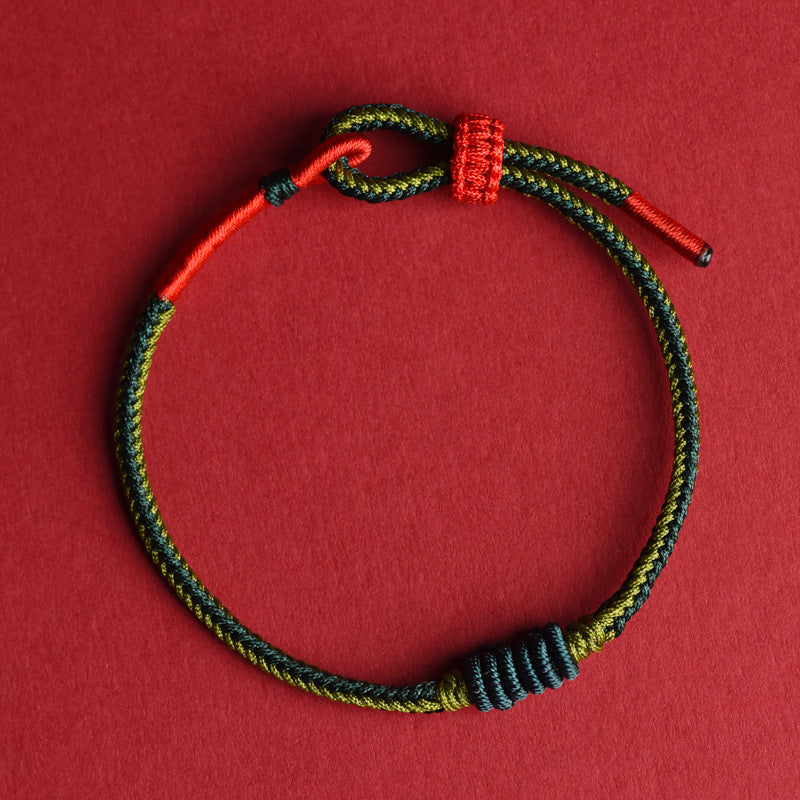 Year of the Fire Horse 2026 Twelve Flower God Handmade Red String Bracelet