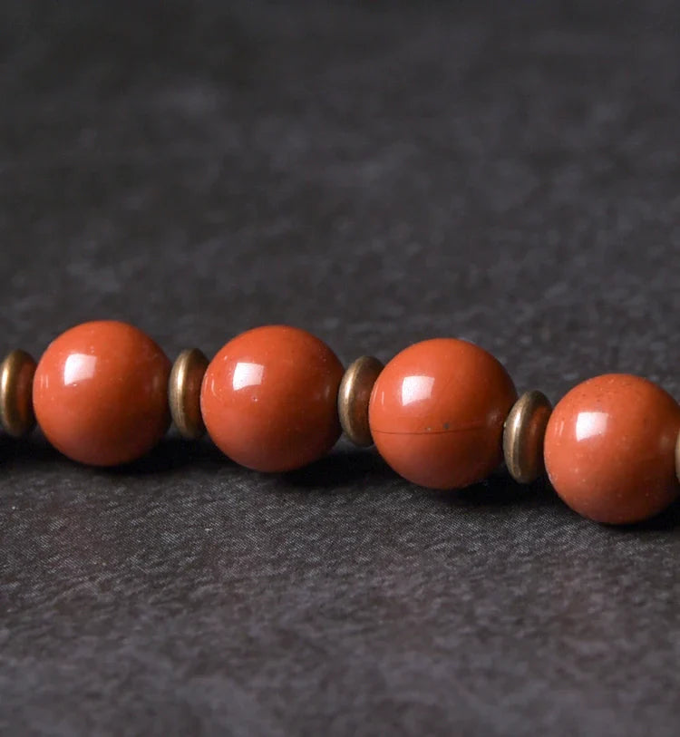 Multi-Layer Natural Red Jasper Bracelet Couple’s Grounding & Vitality Bracelet