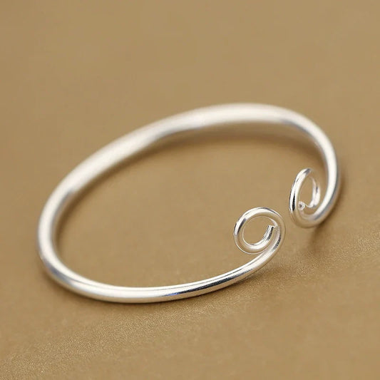s925 Silver Monkey King Bracelet Handmade Tightening Spell Couple bracelet