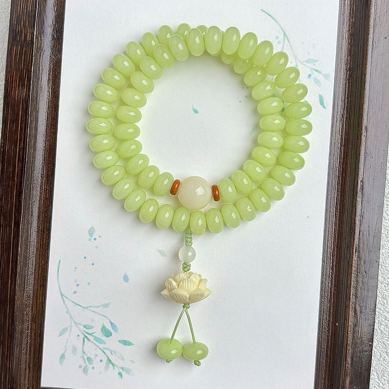 Double-Wrap Bodhi Bead Bracelet – Elegant & Minimalist Styles in Soft, Serene Tones
