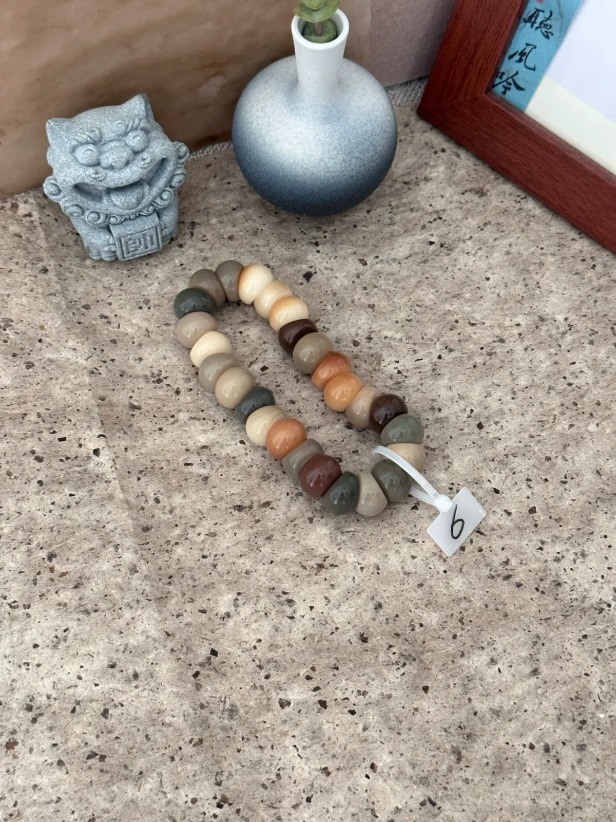New Milky Coffee Garlic Bodhi Bracelet 14MM  (Multiple Colors Available)