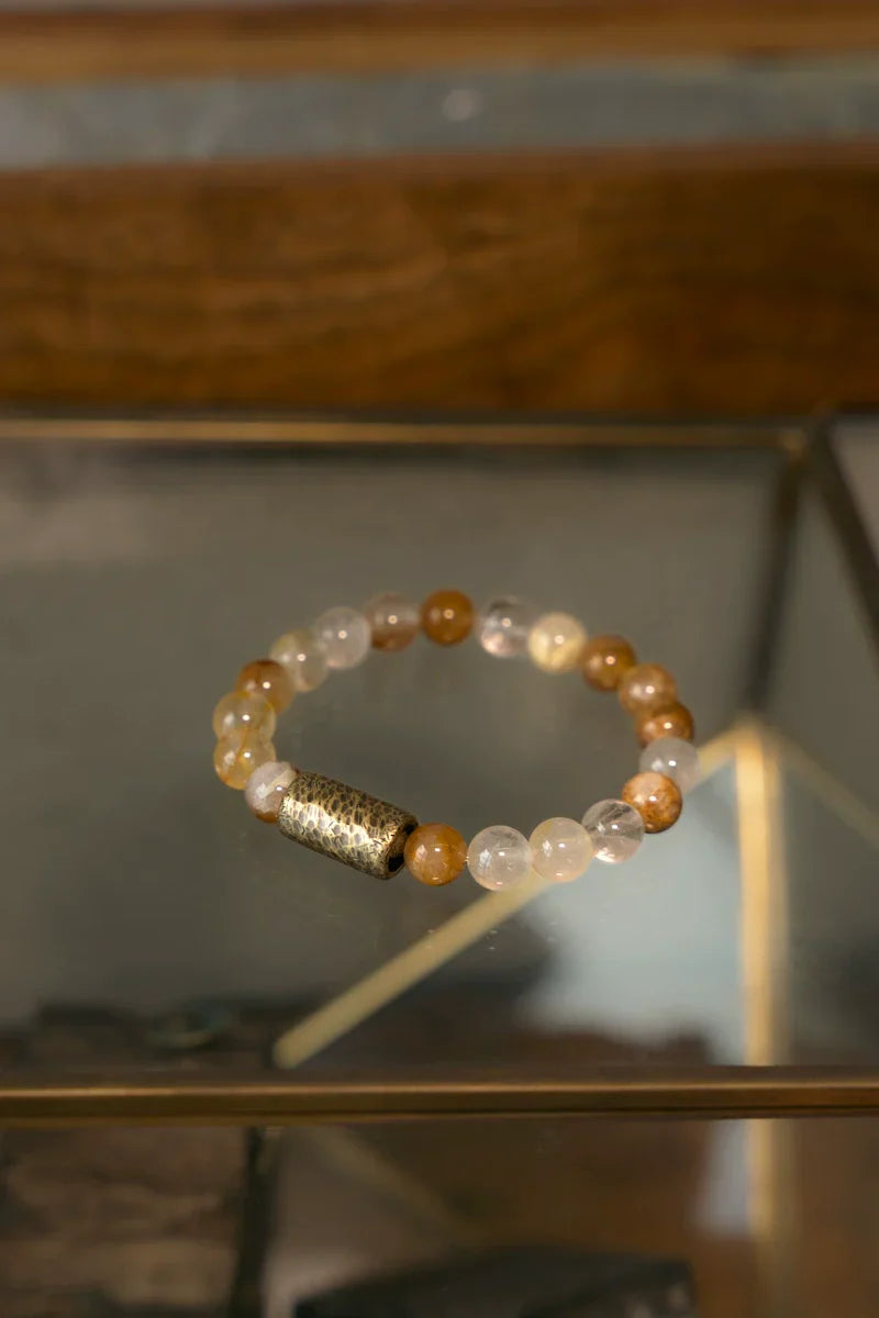 Tibetan Single-Strand Crystal Bracelet for Inner Peace & Energy Alignment