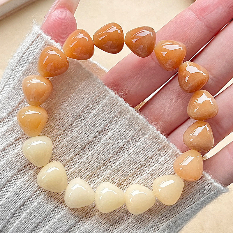 Pink Droplet-Shaped Bodhi Bracelet – Multi-Color Options Available