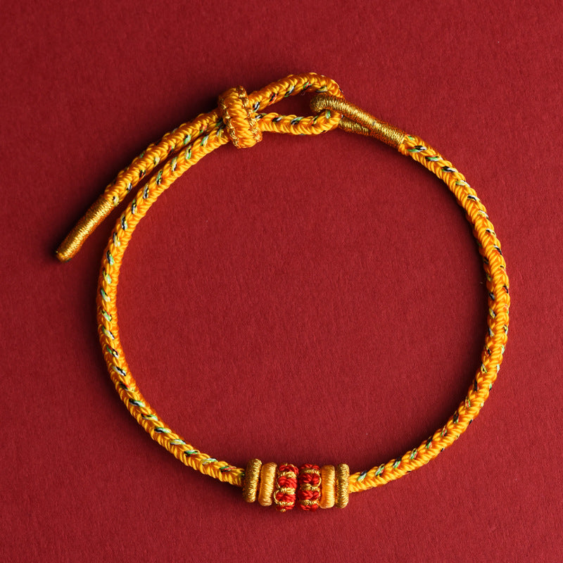 Eight Guardian Buddhas Red String Bracelet – Birth Year Protection & Luck Bracelet
