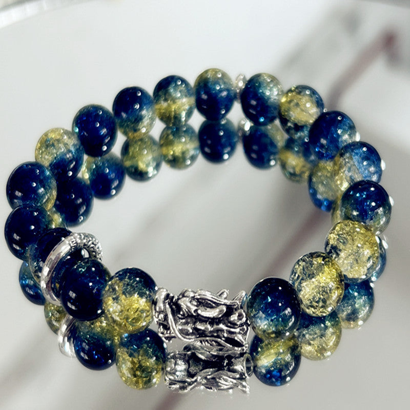 New Strawberry Crystal Bracelet Colored Beaded Bracelet