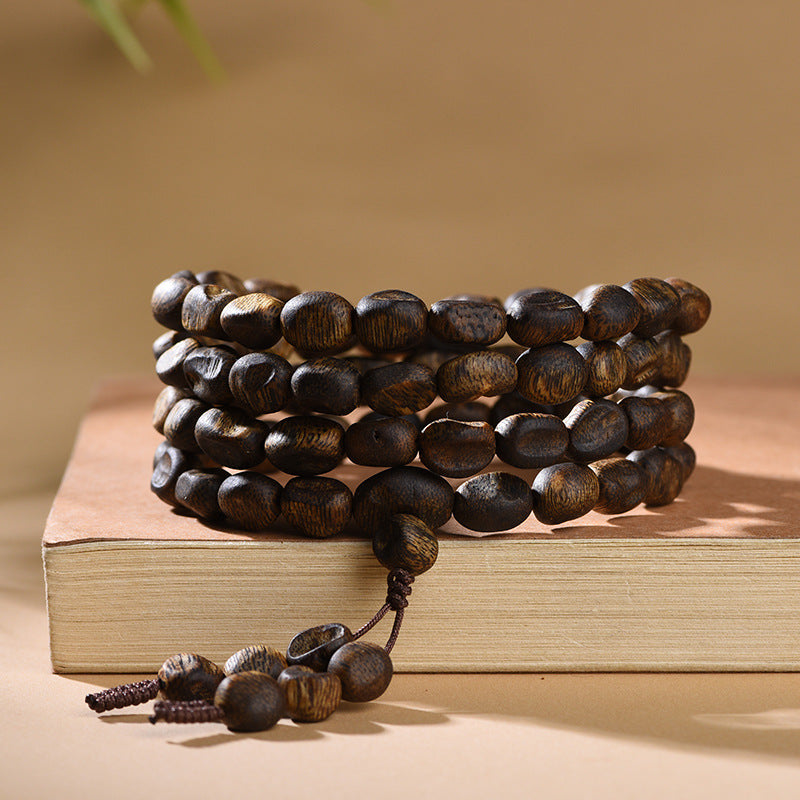 Natural Hainan Scarred Agarwood Bracelet