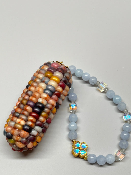Multicolored Veined Corn Ornament for Stress Relief