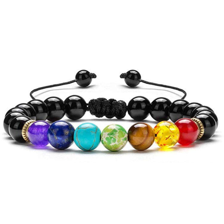 Buddha3bodhi 7 Chakra Bracelet Lapis Lazuli Tiger Eye Braided Men Bracelet