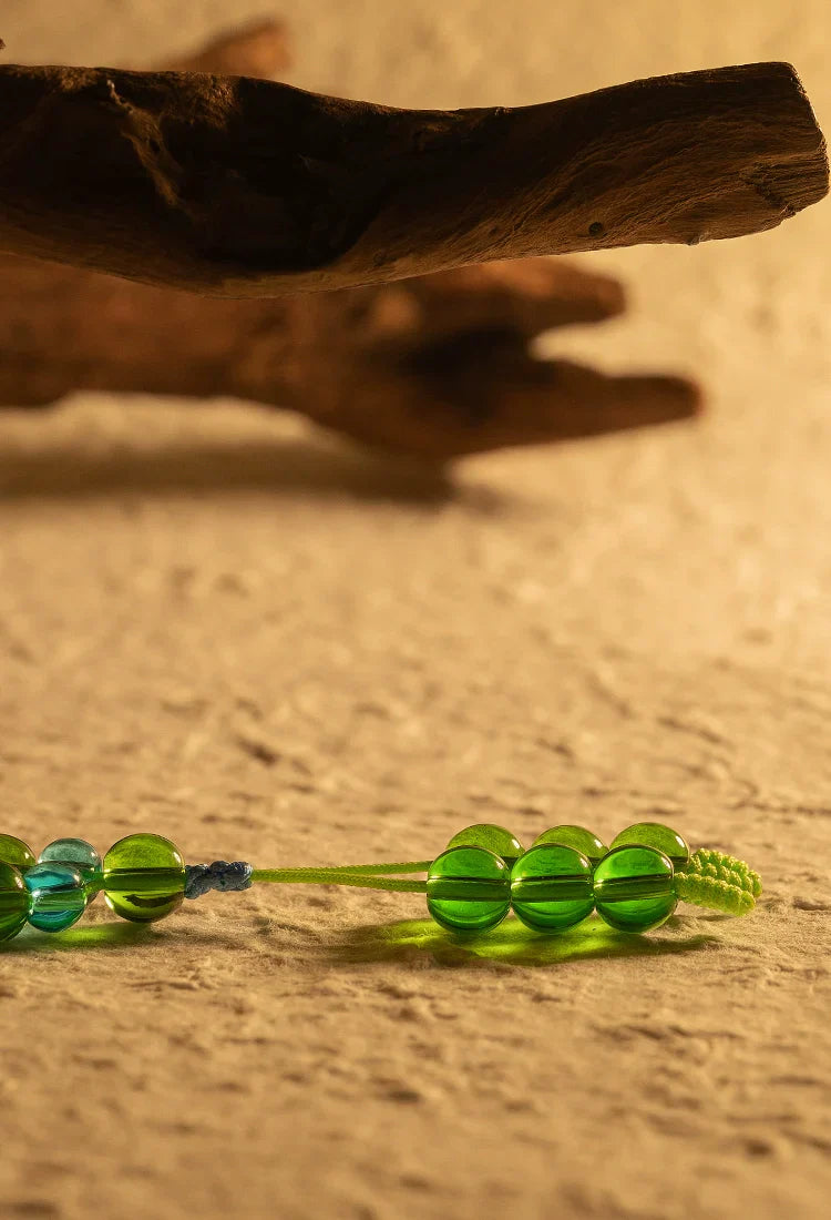 Buddha3bodhi 8mm Natural Green Agate 108 Bead Mala High Quality Bracelet Prayer Beads